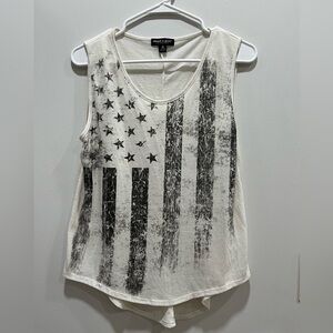 White American Flag Tank Top
